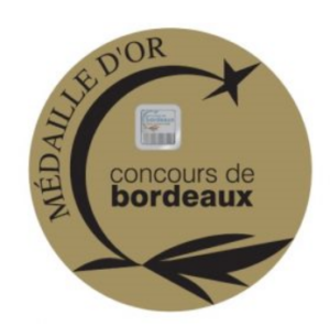 Médaille d'or concours des vins de Bordeaux